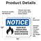 Signmission Door Must Remain Open When Operating Sign With Symbol, 14 in W x Rectangle, Vinyl Decal OS-2PACK-NS-D-1014-L-11510 - alternate 4